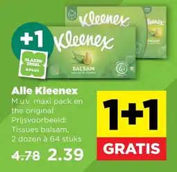 PLUS Alle Kleenex aanbieding