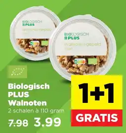 PLUS Biologisch PLUS Walnoten aanbieding