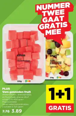 PLUS Vers gesneden fruit aanbieding