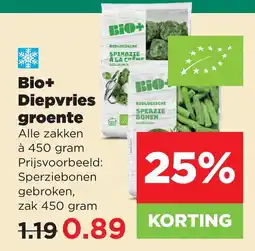 PLUS Bio+ Diepvries groente aanbieding