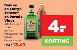 PLUS Bokma en Floryn Jenever in Parade Vieux aanbieding