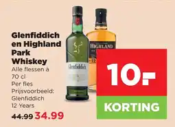 PLUS Glenfiddich en Highland Park Whiskey aanbieding