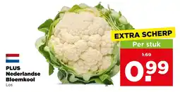 PLUS Nederlandse Bloemkool aanbieding
