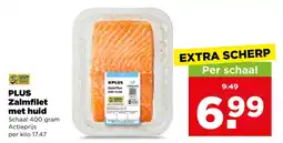 PLUS PLUS Zalmfilet met huid aanbieding