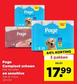 PLUS Page Compleet schoon en sensitive aanbieding