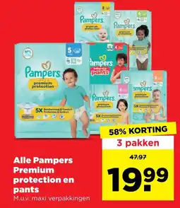 PLUS Alle Pampers Premium protection en pants aanbieding