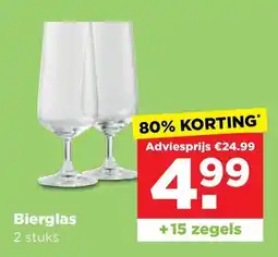 PLUS Bierglas aanbieding