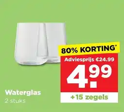 PLUS Waterglas aanbieding
