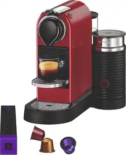 Coolblue Krups Nespresso Citiz & Milk XN7615 Kersenrood aanbieding