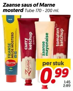 Dekamarkt Zaanse saus of Marne mosterd aanbieding