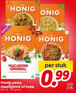 Dekamarkt Honig pasta, maaltijdmix of soep aanbieding