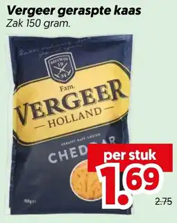 Dekamarkt Vergeer geraspte kaas aanbieding