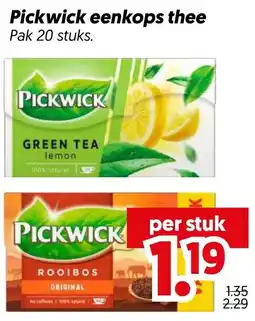Dekamarkt Pickwick eenkops thee aanbieding