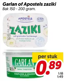 Dekamarkt Garlan of Apostels zaziki aanbieding