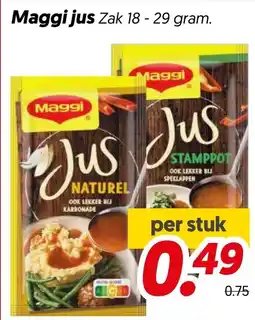 Dekamarkt Maggi jus aanbieding