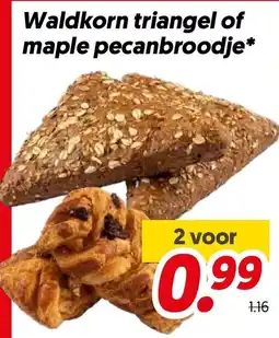 Dekamarkt Waldkorn triangl of maple pecanbroodje aanbieding