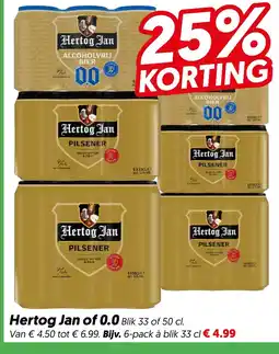 Dekamarkt Hertog Jan of 0.0 aanbieding