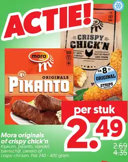 Dekamarkt Mora originals of crispy chick'n aanbieding