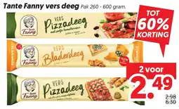 Dekamarkt Tante Fanny vers deeg aanbieding