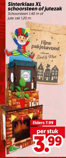 Dekamarkt Sinterklaas XL schoorsteen of jutezak aanbieding