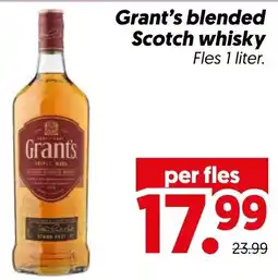 Dekamarkt Grant's blended Scotch whisky aanbieding