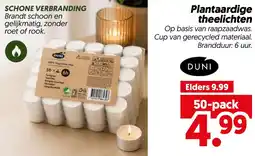 Dekamarkt Plantaardige theelichten aanbieding