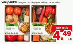 Dekamarkt Lasagne, bami ketjap of Indiase curry madras aanbieding
