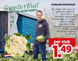Dekamarkt Hollandse bloemkool aanbieding