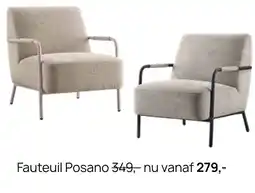 Pronto wonen Fauteuil Posano aanbieding