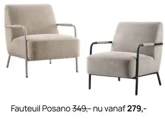 Pronto wonen Fauteuil Posano aanbieding