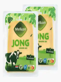 Flink Melkan Gouda jong plakken 190g 2x aanbieding