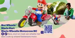 Bol.com Hot Wheels Mario Kart Mario Wheelie Motocross RC aanbieding