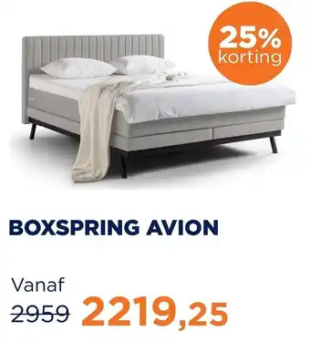 TotaalBED BOXSPRING AVION aanbieding