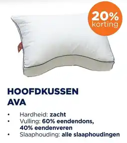 TotaalBED AVA hoofdkussen aanbieding