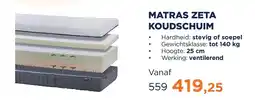 TotaalBED Matras zeta koudschuim aanbieding