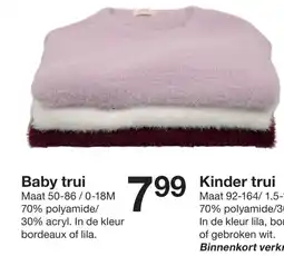 Zeeman Kinder trui aanbieding
