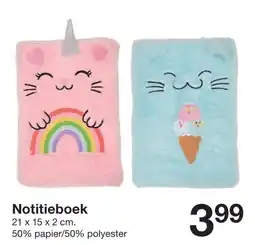 Zeeman Notitieboek aanbieding