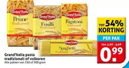 Hoogvliet Alle Grand'Italia pasta tradisionali of volkoren aanbieding