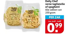 Hoogvliet Daily Chef verse tagliatelle of spaghetti aanbieding