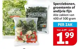 Hoogvliet Alle sperziebonen, groentemix of andijvie fijn aanbieding