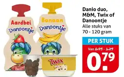 Hoogvliet Alle Danio duo, M&M, Twix of Danooontje aanbieding