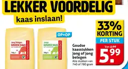 Hoogvliet Alle Goudse kaasstukken jong of jong belegen aanbieding