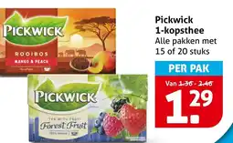 Hoogvliet Pickwick 1-kopsthee aanbieding