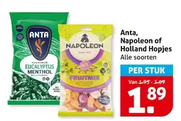 Hoogvliet Alle Anta, Napoleon of Holland Hopjes aanbieding