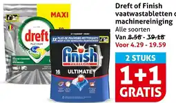 Hoogvliet Alle Dreft of Finish vaatwastabletten aanbieding