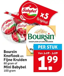 Hoogvliet Boursin Knoflook en Fijne Kruiden aanbieding