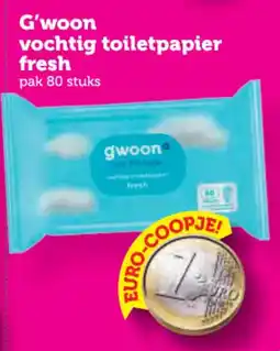 Coop G'woon vochtig toiletpapier fresh aanbieding
