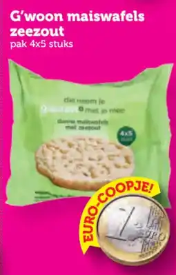 Coop G'woon maiswafels aanbieding