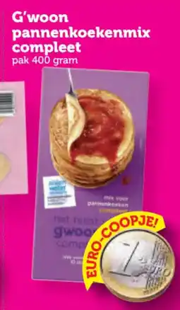 Coop G'woon pannenkoekenmix compleet aanbieding