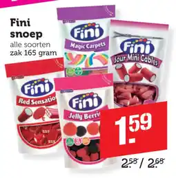Coop Fini snoep aanbieding